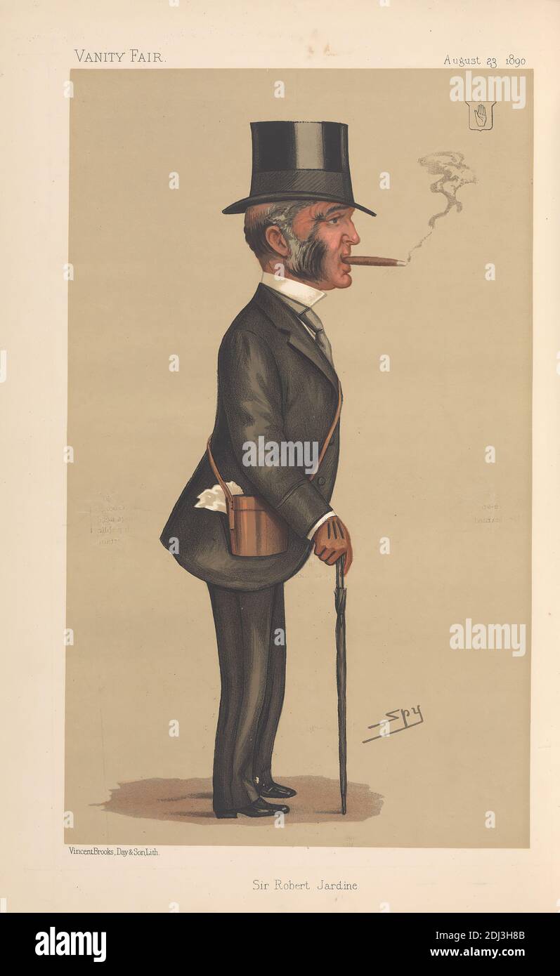 Vanity Fair: Devoti di tappeti erbosi; Sir Robert Jardine, 23 agosto 1890, Leslie Matthew 'Sty' Ward, 1851–1922, British, 1890, Chromolithograph Foto Stock