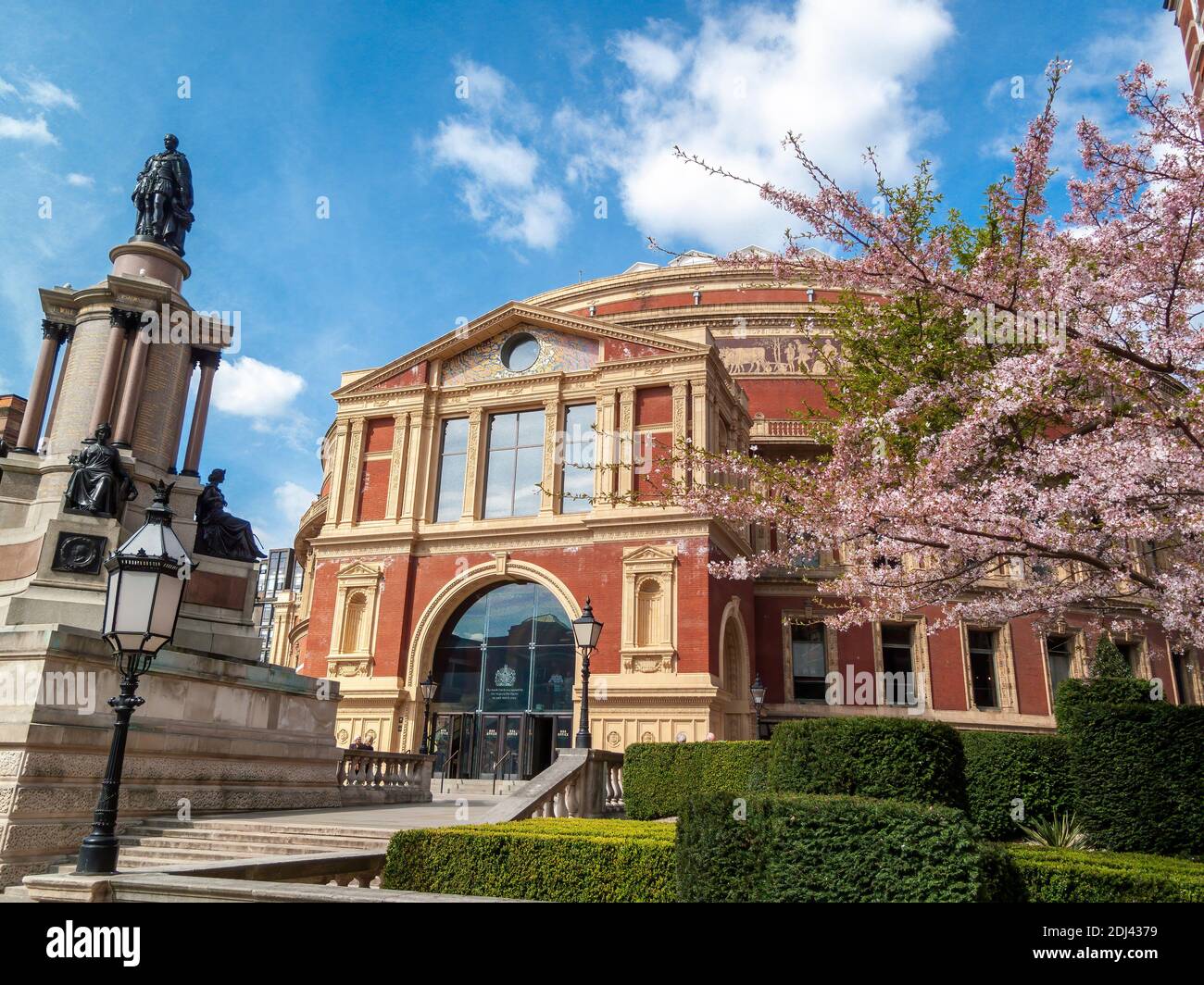 Londra, UK, 11 aprile 2010 : la sala concerti del teatro Royal Albert Hall di Kensington dove si tiene ogni anno il concerto classico Proms, che è un p Foto Stock