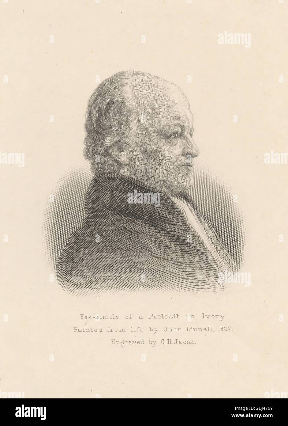 William Blake, Charles H. Jeens, 1827–1879, dopo John Linnell, 1792–1882, British, 1827, Engraving Foto Stock
