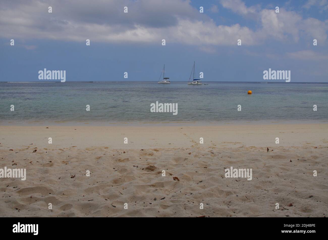 Mahé è la più grande isola dell'arcipelago delle Seychelles, nell'Oceano Indiano al largo dell'Africa orientale. Veramente cielo sulla terra. Foto Stock