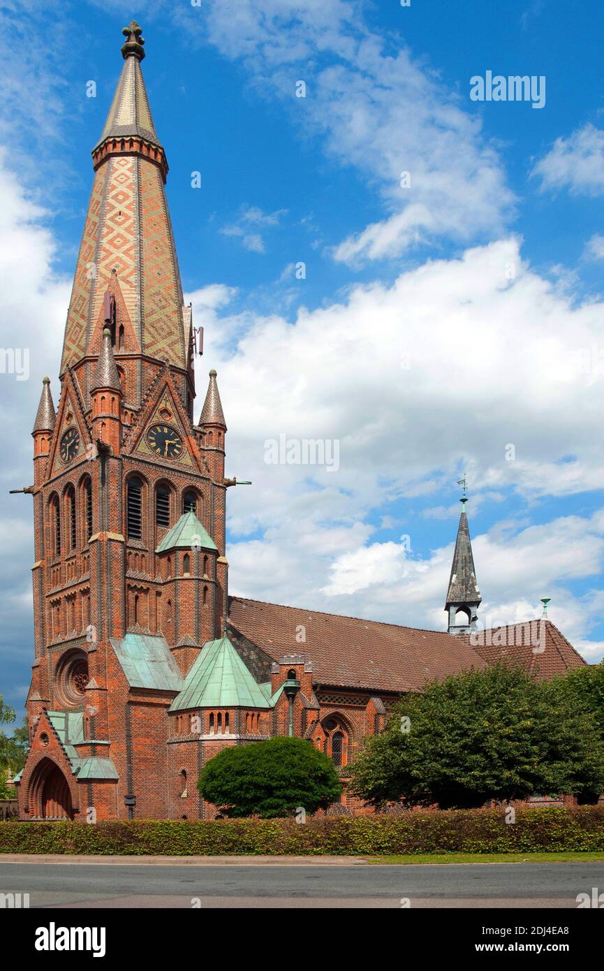Evangelisch-lutherische alla Nicolaikirche, Altenhagen-Hagenburg, Niedersachsen, Deutschland Foto Stock