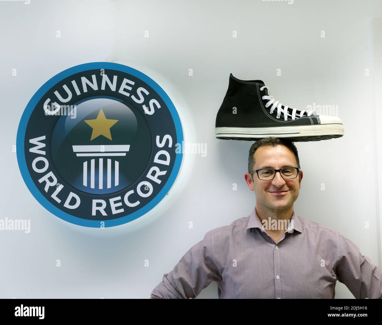 Marco Frigatti è il responsabile della gestione dei record globali Team per Guinness World Records Foto Stock