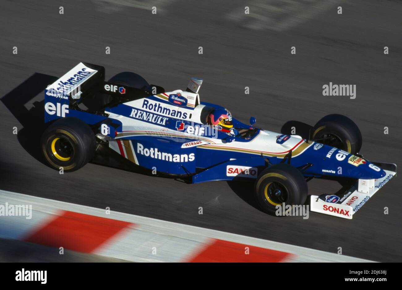 Jacques Villeneuve (CAN), Wiliams Renault, Belgio GP 1996, Spa Francorchamps Foto Stock