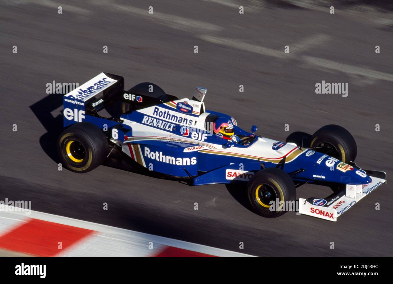 Jacques Villeneuve (CAN), Wiliams Renault, Belgio GP 1996, Spa Francorchamps Foto Stock