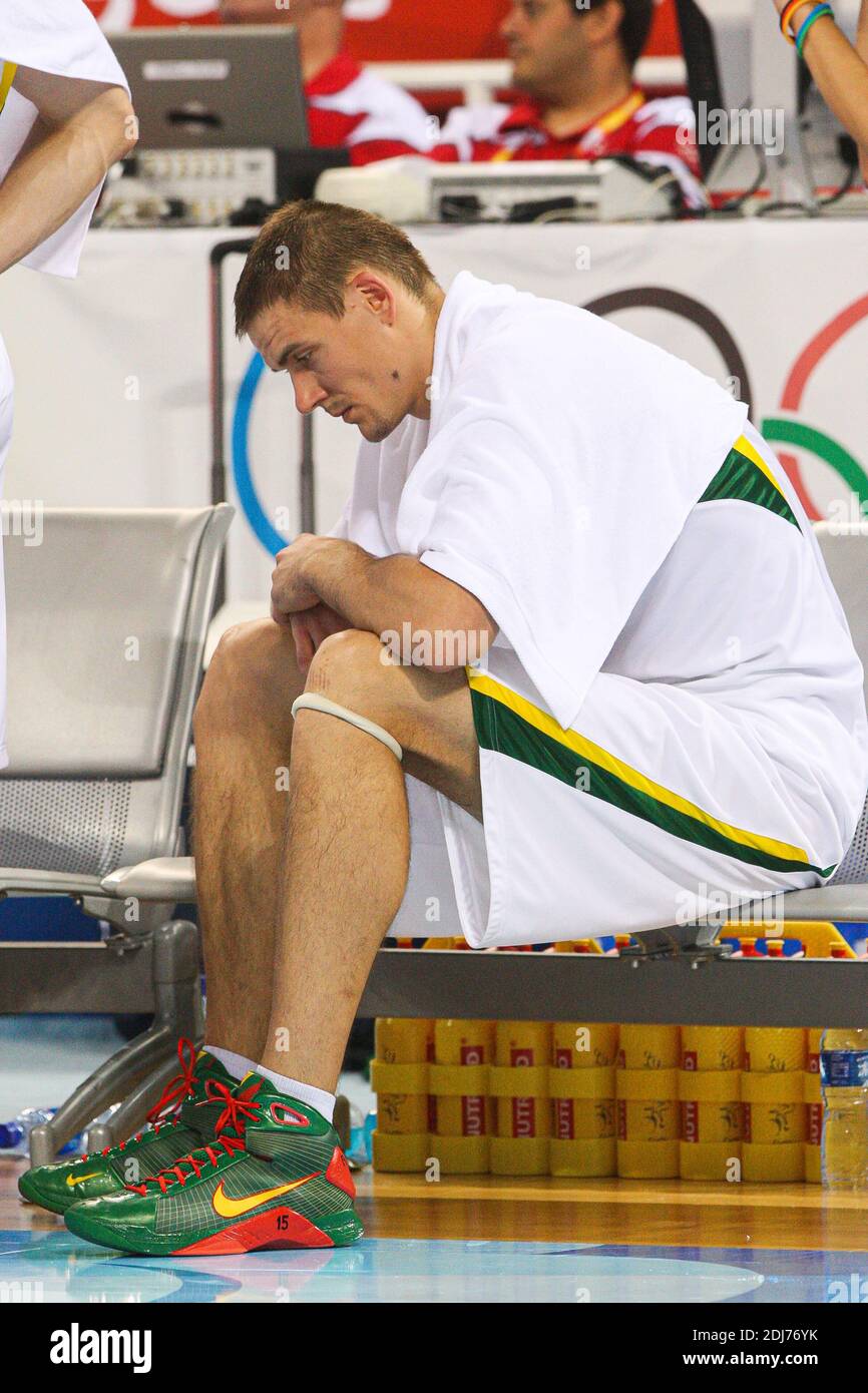 2008-08-24. 2008 Olimpiadi estive a Pechino. Robertas Javtokas Foto Stock