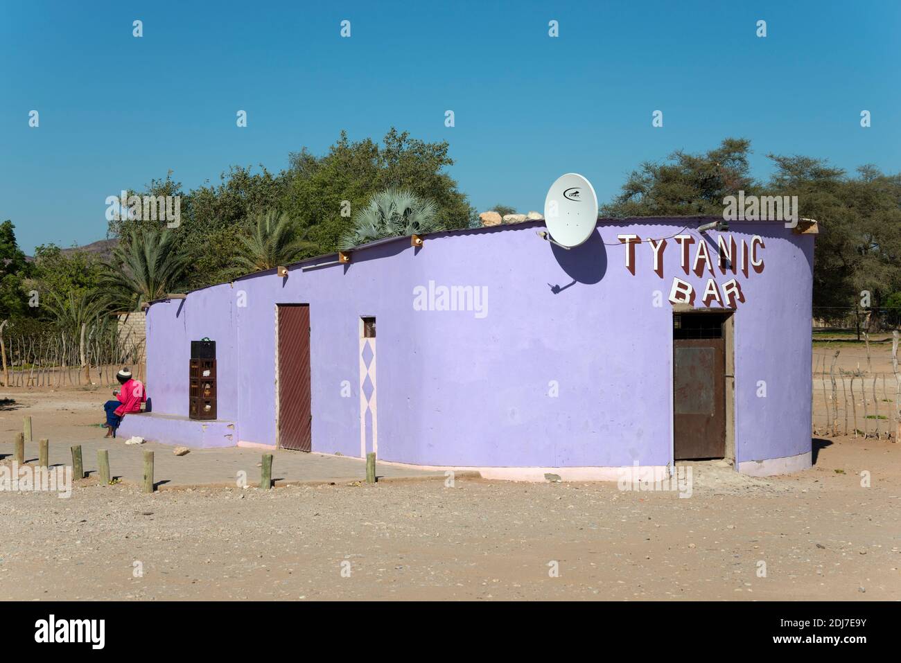 Bar Tytanic, Sesfontein, Namibia Foto Stock