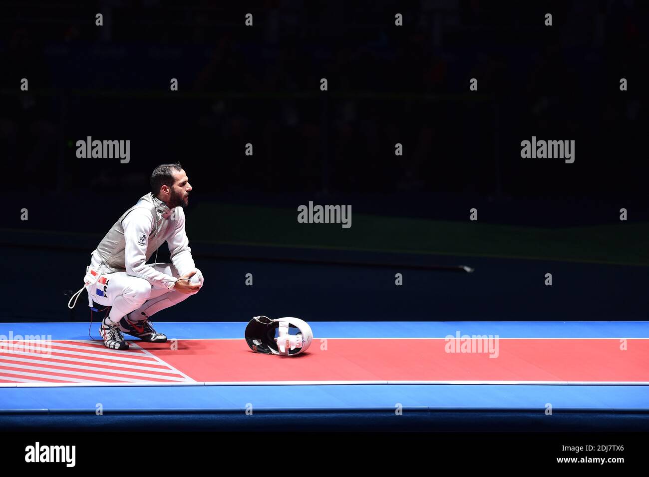 Il 7° giorno dei Giochi Olimpici di Rio 2016 alla Carioca Arena 3 il 12 agosto 2016 a Rio de Janeiro, Brasile. Foto di Lionel Hahn/ABACAPRESS.COM Foto Stock