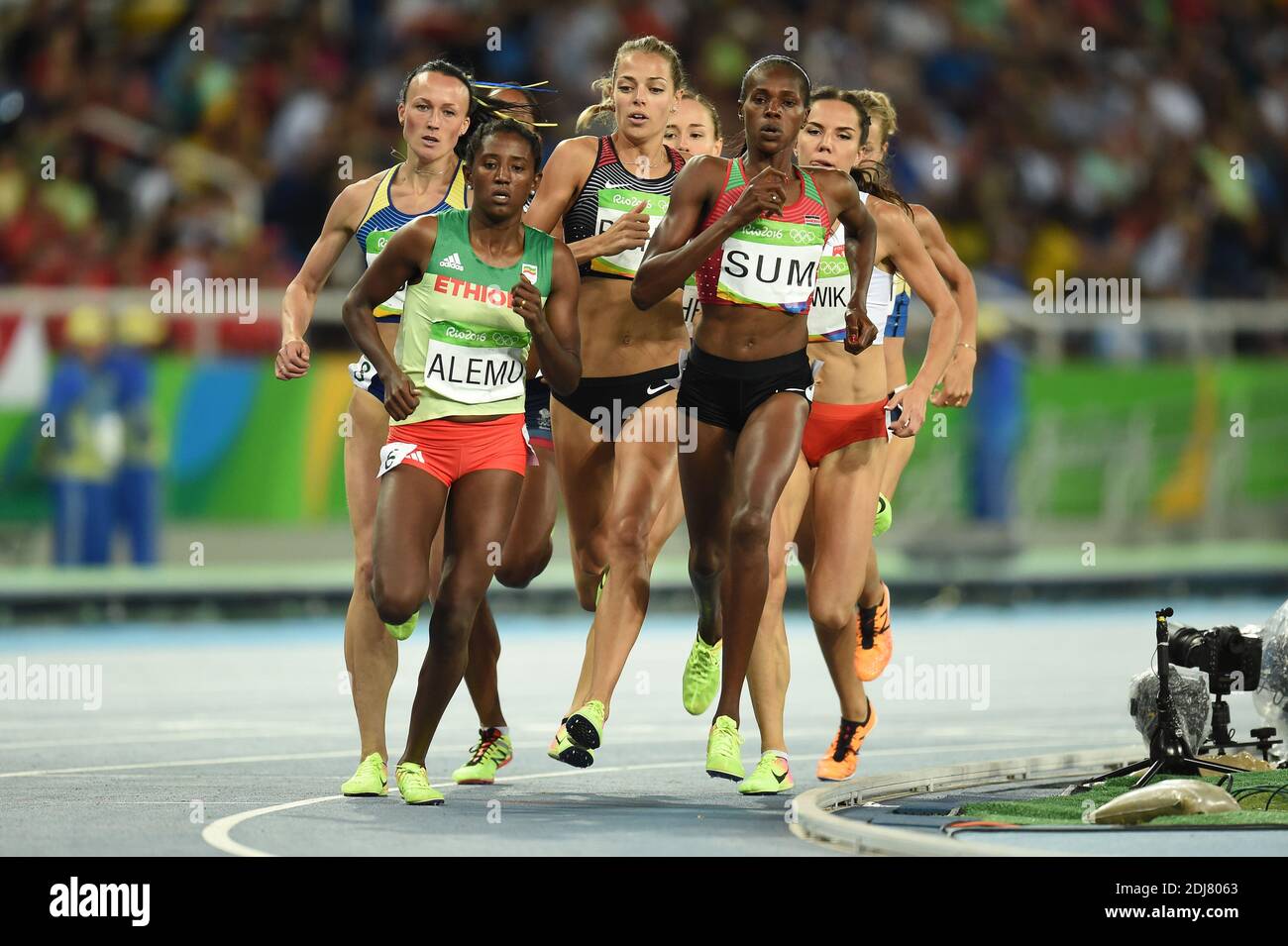 Habitat Alemu dell'Etiopia compete negli 800 metri del giorno 13 dei Giochi Olimpici di Rio 2016 allo Stadio Olimpico il 18 agosto 2016 a Rio de Janeiro, Brasile. Foto di Lionel Hahn/ABACAPRESS.COM Foto Stock