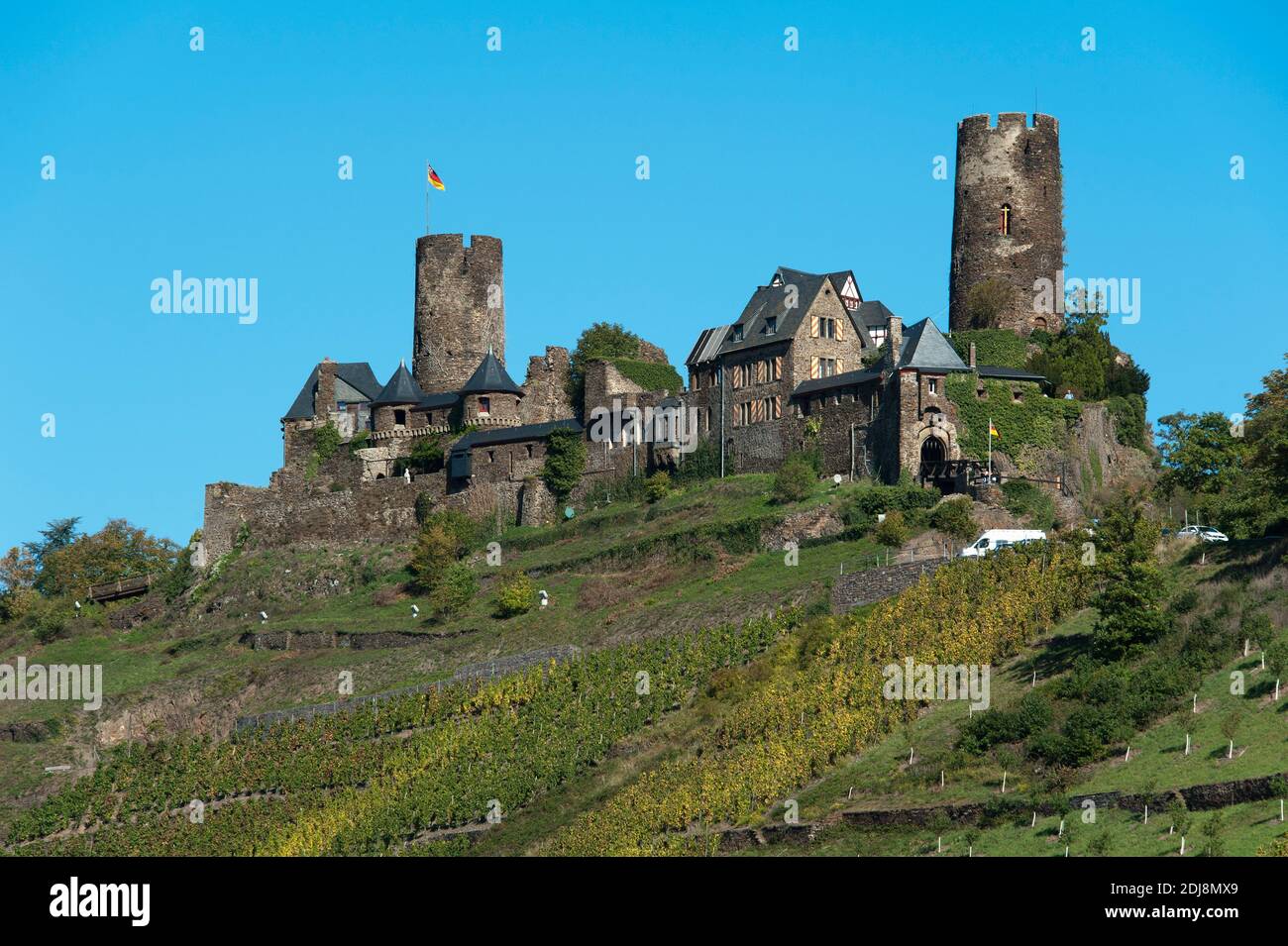 Burg Thurant, Alken, Mosel, Rheinland-Pfalz, Deutschland Foto Stock