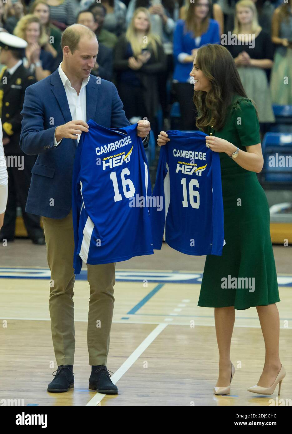 Catherine, Duchessa di Cambridge e il Principe William, Duca di Cambridge, visitano l'Università della British Columbia il 27 settembre 2016 a Kelowna, Canada. Foto di Lionel Hahn/ABACAPRESS.com Foto Stock