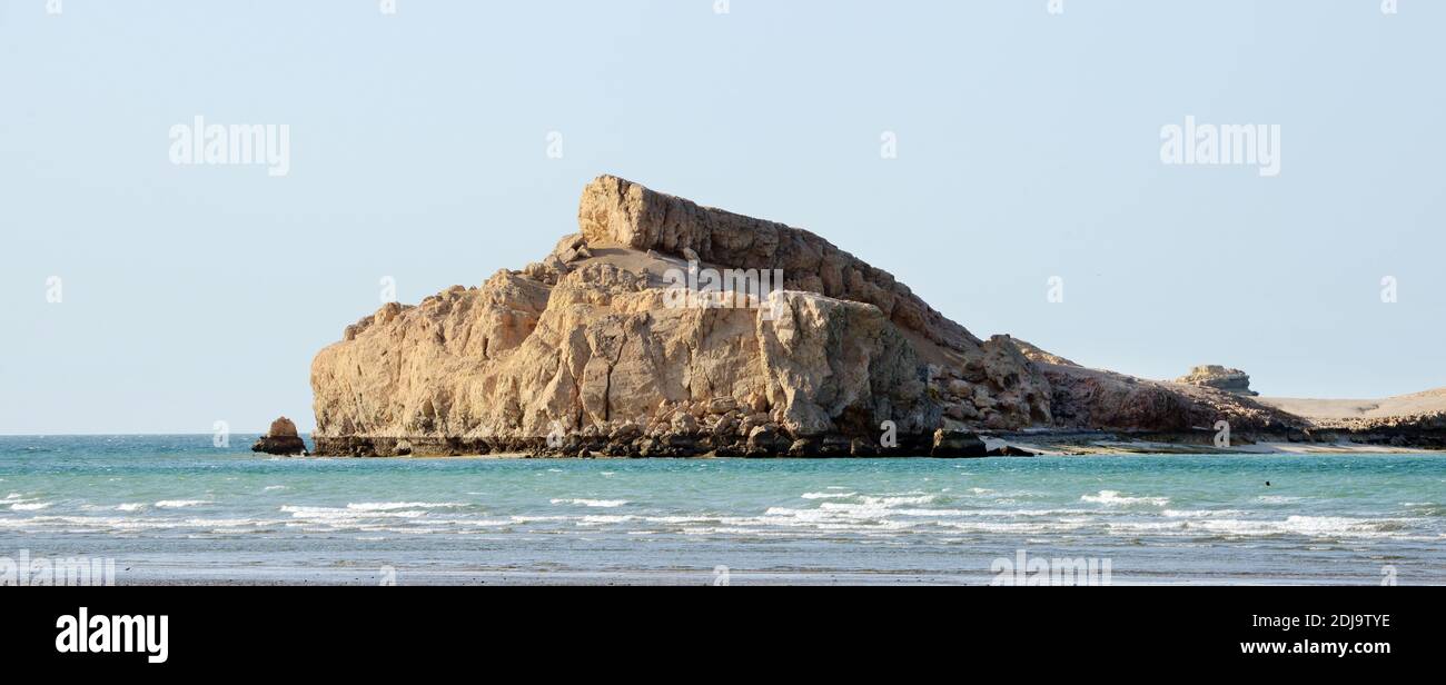 Al Sawadi Beach in Oman. Foto Stock