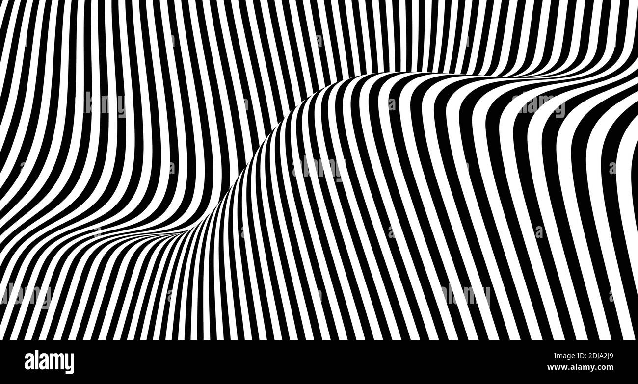 Disegno astratto di linee bianche e nere disegno mesh disegno grafica sfondo. Utilizzare per poster, modello, grafica. Illustrazione vettoriale eps10 Illustrazione Vettoriale