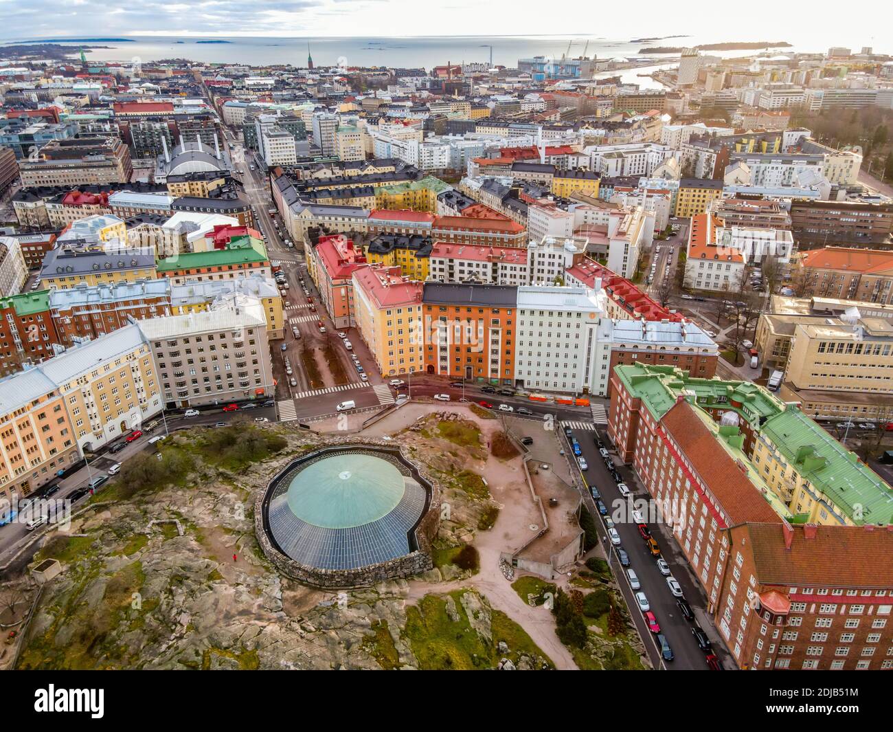 Vista aerea di Helsinki. Finlandia. Foto Stock