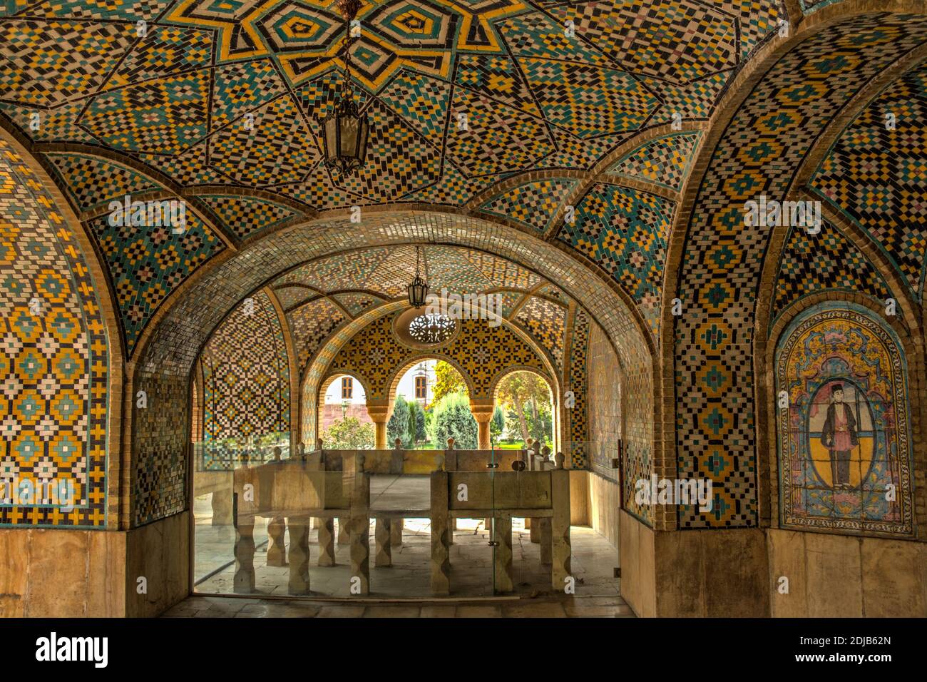 Karim Khani Nook, Palazzo Golestan, Teheran, Iran Foto Stock