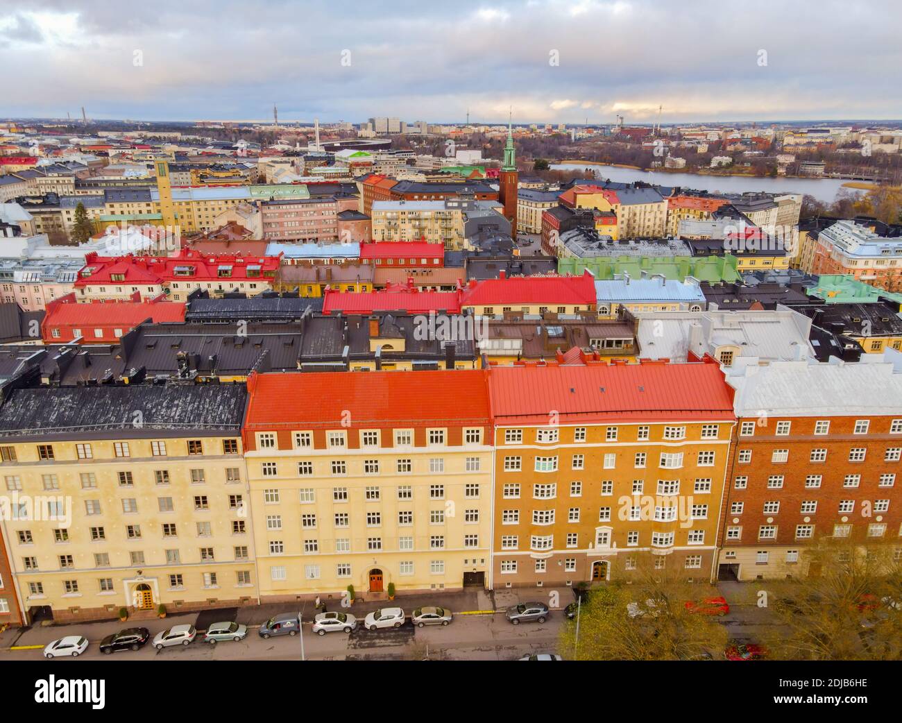 Vista aerea di Helsinki. Finlandia. Foto Stock
