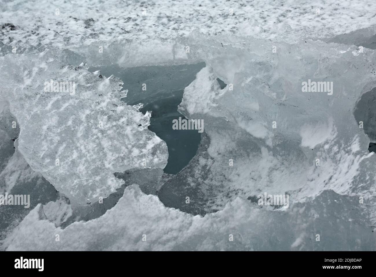 Blocco di ghiaccio del ghiacciaio Foto Stock