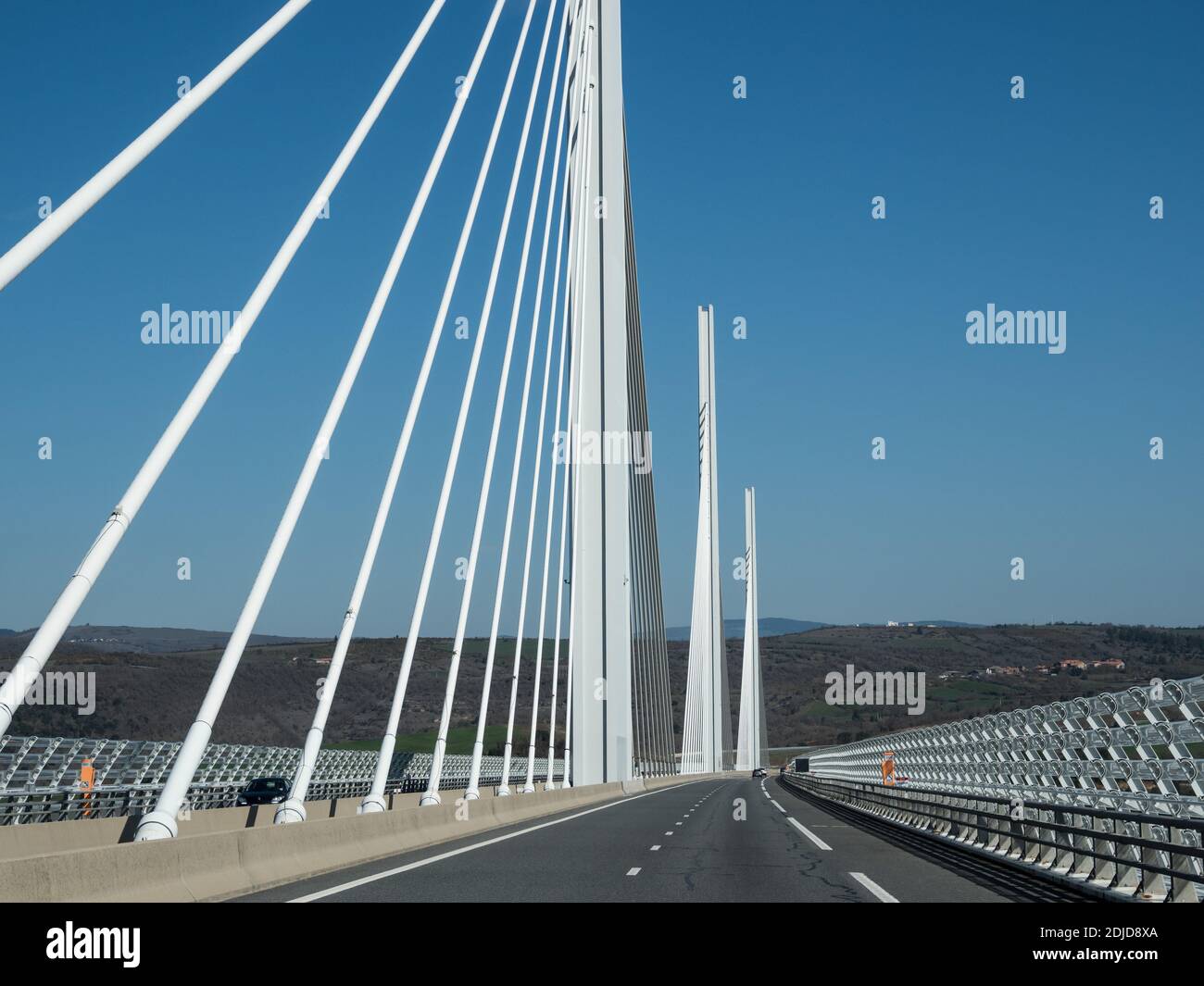 Il viadotto di Millau, Millau-Creissels, Aveyron, Francia Foto Stock