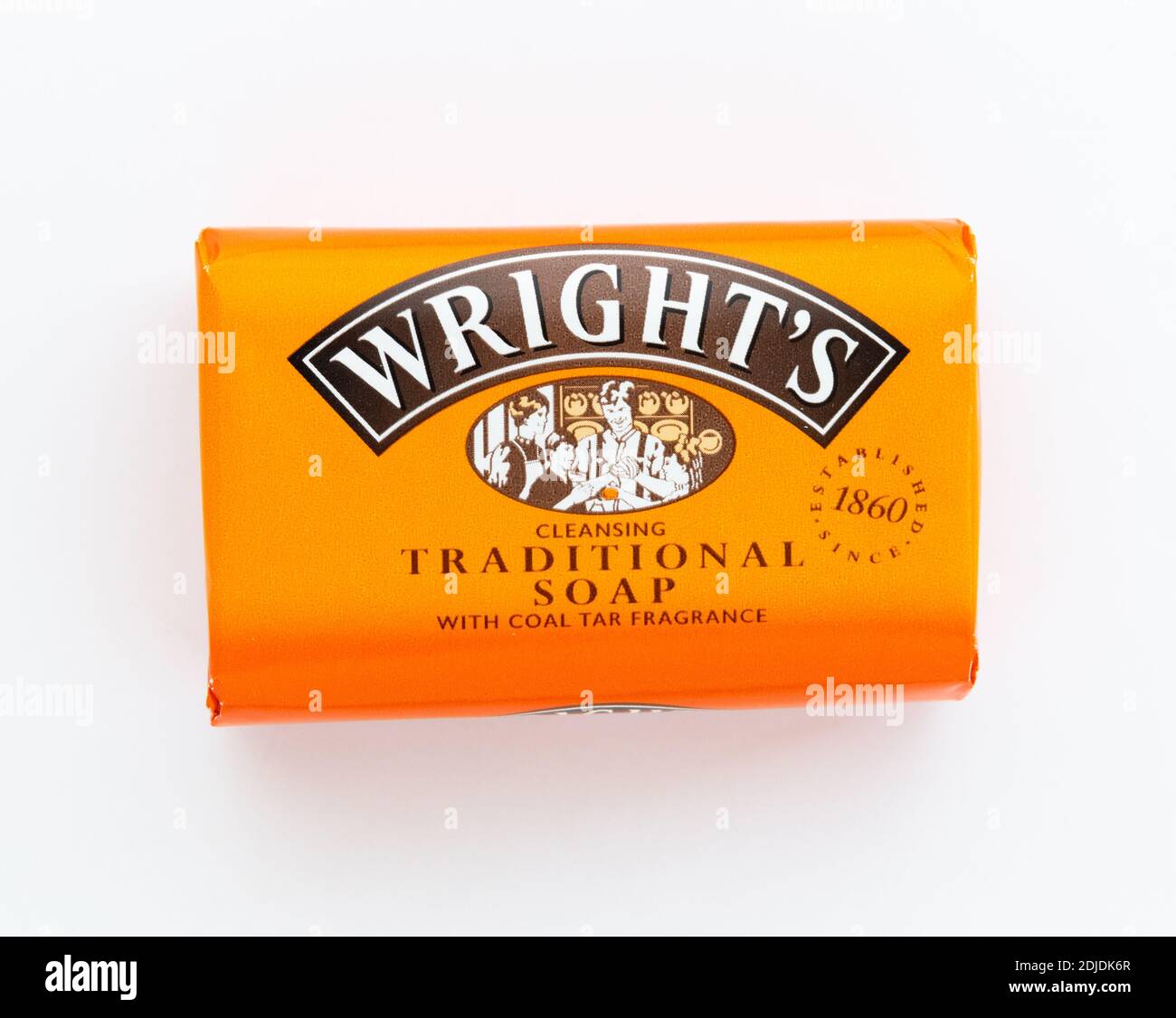 Sapone tradizionale di Wright con fragranza di catrame di carbone Foto  stock - Alamy