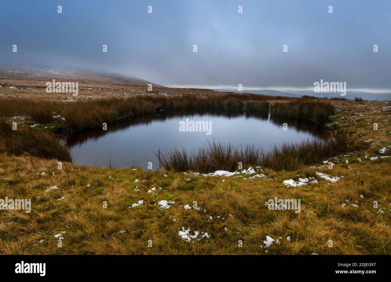 Un buco nel lavandino della Black Mountain Foto Stock