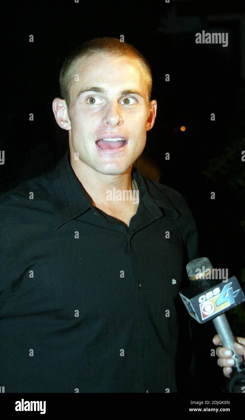 2006 NASDAQ 100 Open Players ball al Delano Hotel South Beach, Miami. Tra i partecipanti vi erano Andy Roddick, Maria Sharapova, James Blake, Kim Klijsters e Richie Rich. 03/22/06 Foto Stock