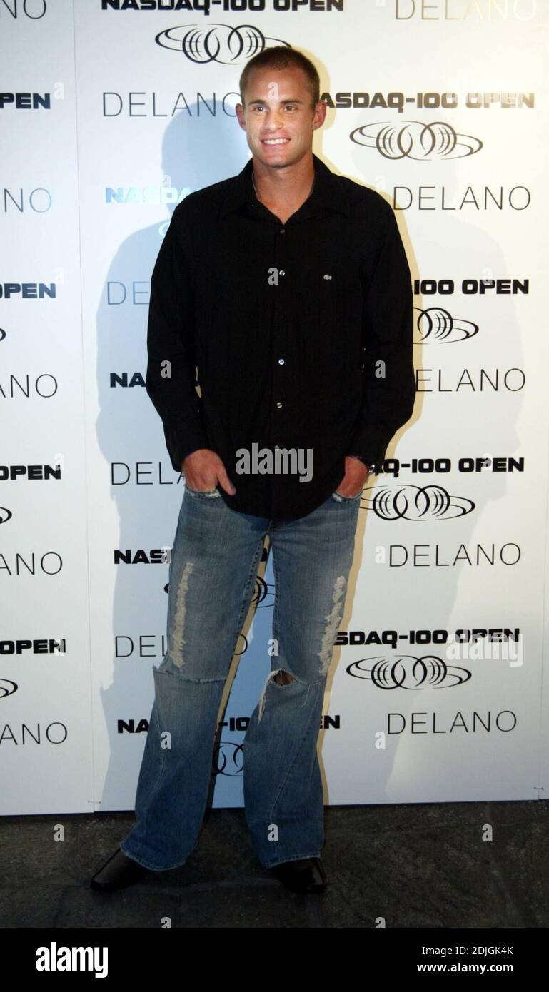 2006 NASDAQ 100 Open Players ball al Delano Hotel South Beach, Miami. Tra i partecipanti vi erano Andy Roddick, Maria Sharapova, James Blake, Kim Klijsters e Richie Rich. 03/22/06 Foto Stock