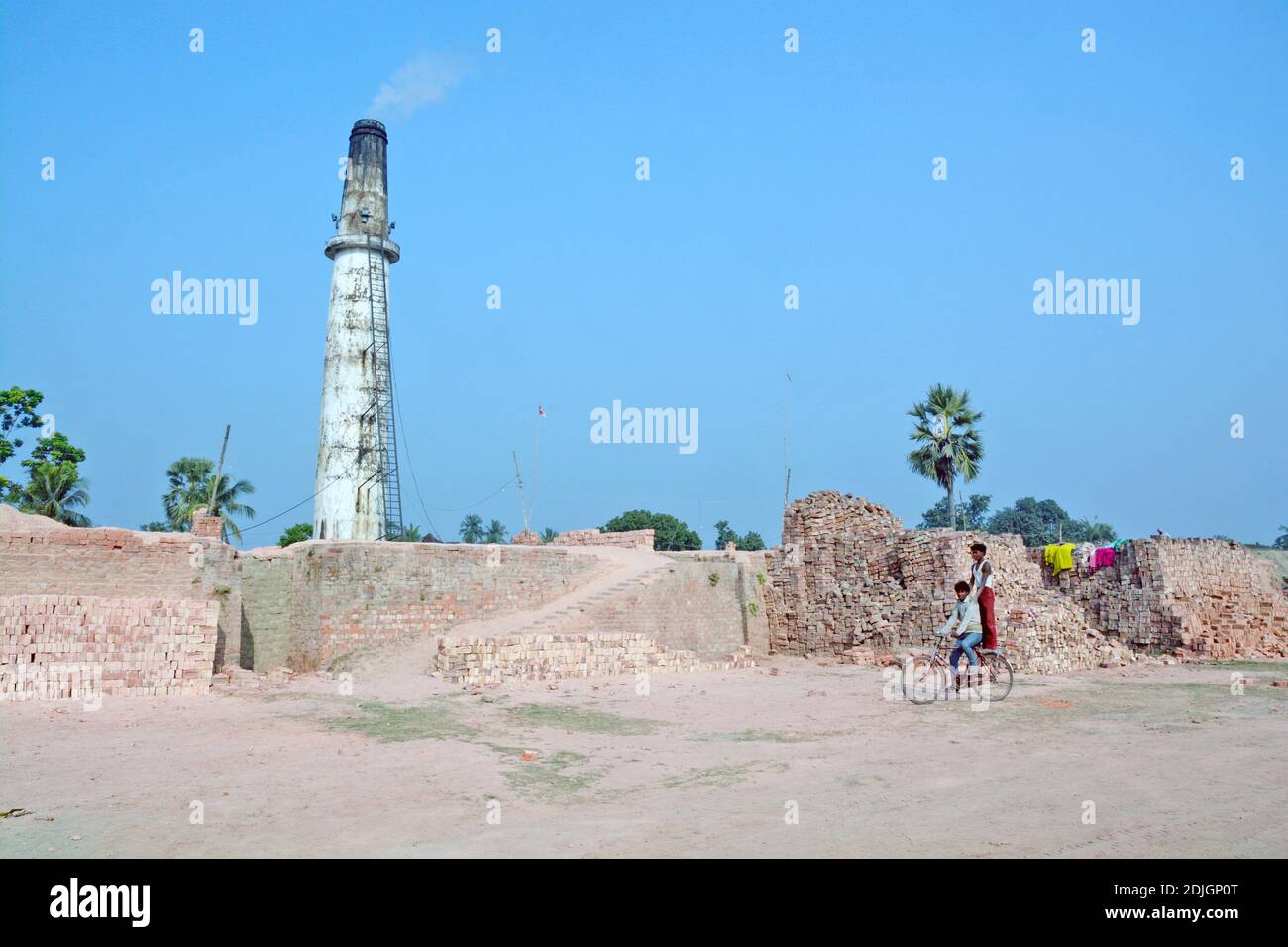 vita a forno di mattone a bengala occidentale rurale Foto Stock