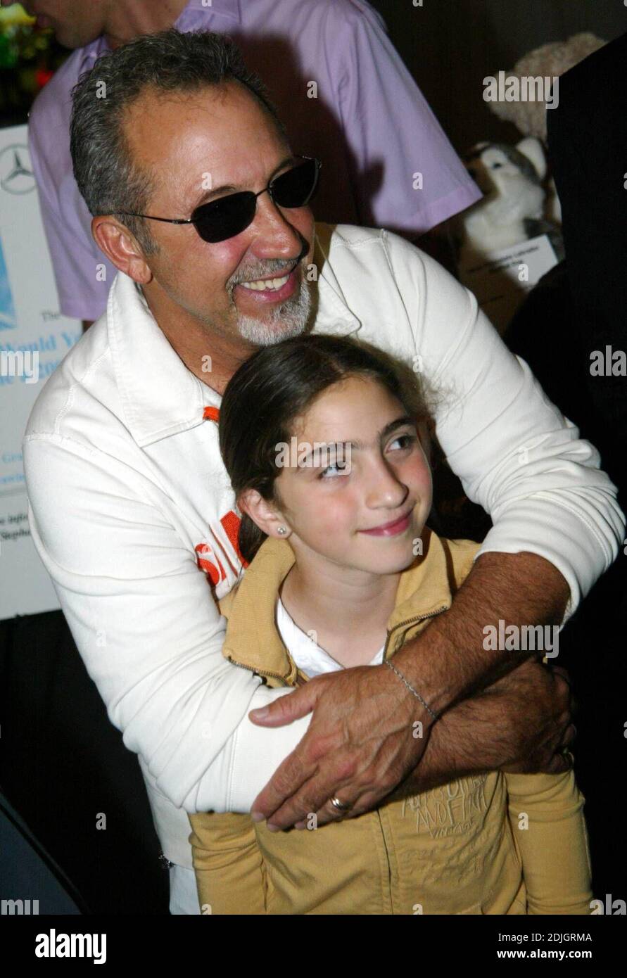 Gloria e Emilio Estefan e Tommy Lee Jones al 2. Mercedes-Benz Ace annuale per il Cure Fashion Extravganza a beneficio del Buoniconti Fund al torneo di tennis Nasdaq-100, Key Biscayne, FL 03/31/06 [[kas]] Foto Stock