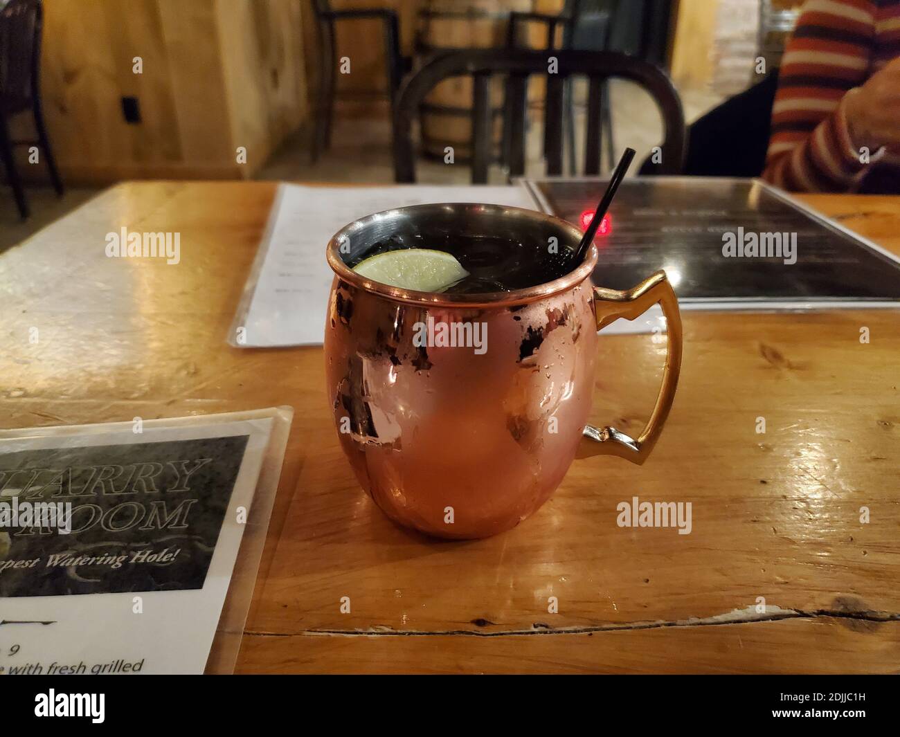 Moscow Mule in una tazza di rame Foto Stock
