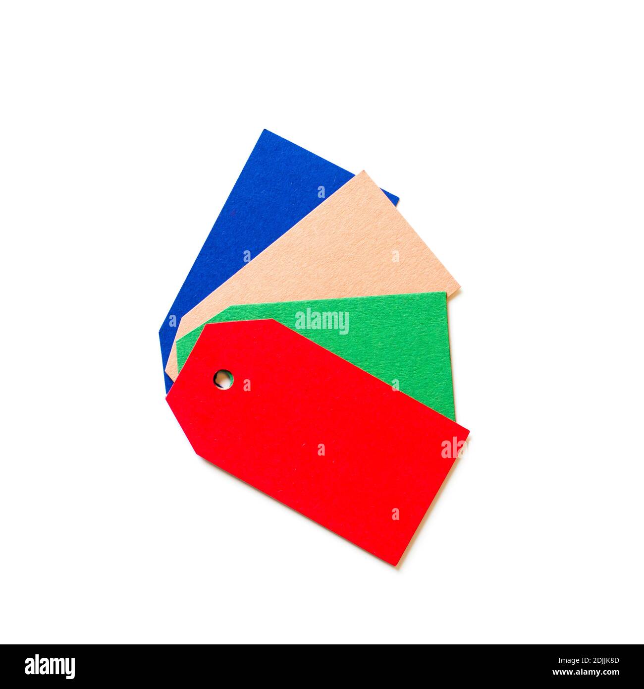 Collezione di colori prezzo tag per la vendita Foto Stock