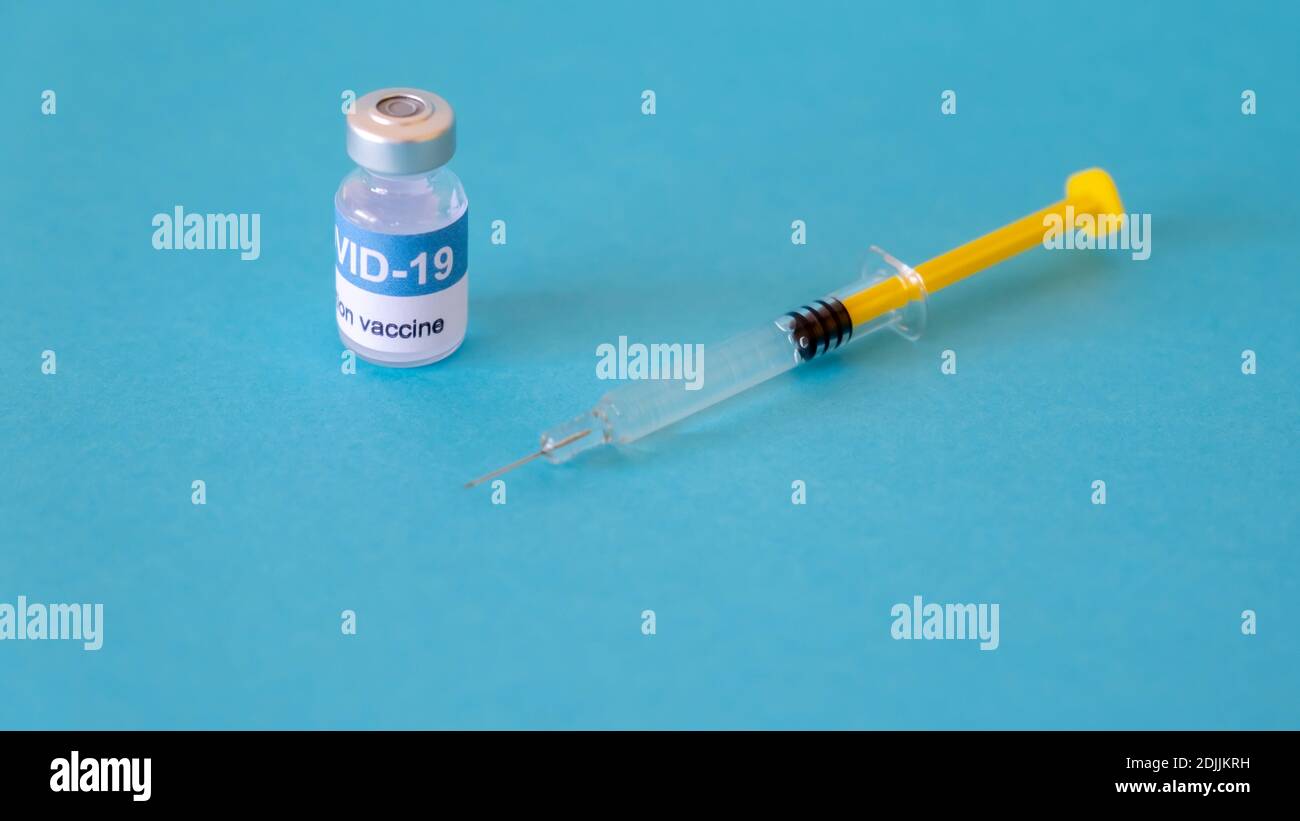Vaccino Covid-19. Concetto sanitario e medico Foto Stock