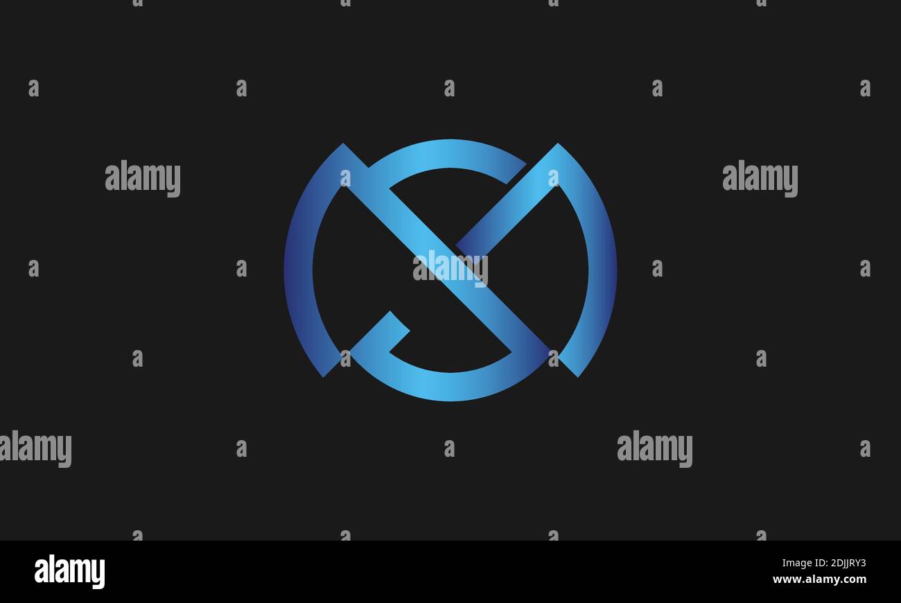 Logo S , M , SM , MS letter e logo monogramma. Lettera iniziale SM/ms logotipo nome azienda design. Illustrazione Vettoriale