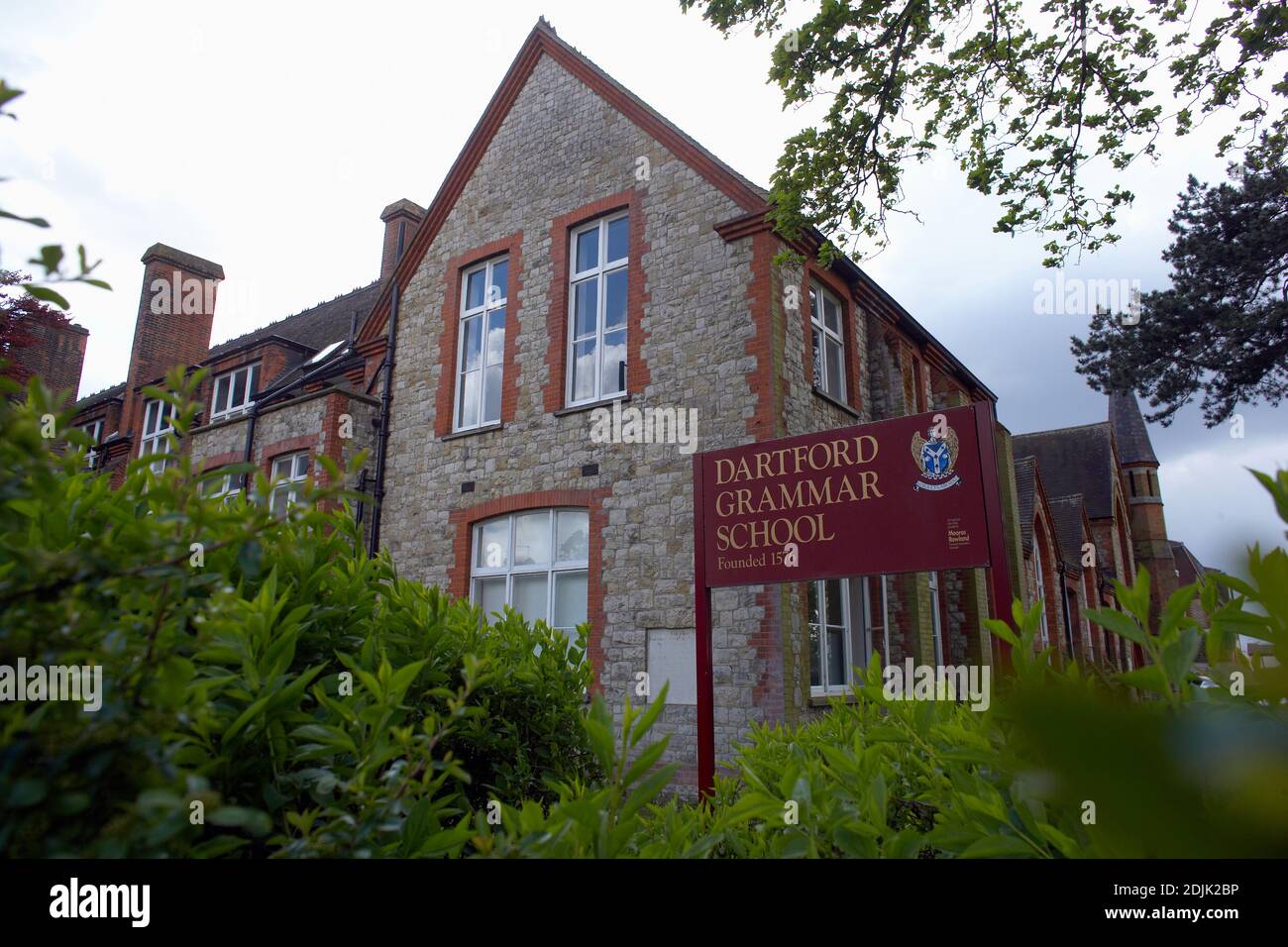 La Dartford Grammar School e il suo collegamento con Mick Jagger, i Rolling Stones, Foto Stock