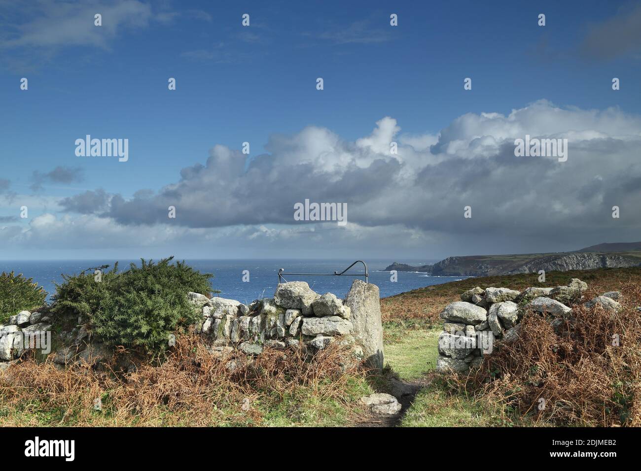 Gurnard's Head da vicino Morvah sul South West Coast Path, Cornovaglia, Inghilterra, Regno Unito Foto Stock