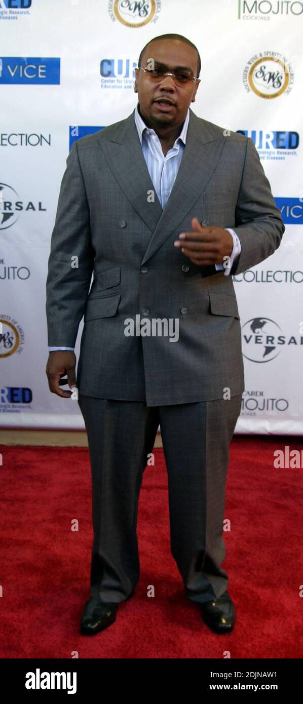 Timbaland arriva al Lincoln Theatre per la Miami Vice East Coast Premiere. Miami Beach, Florida 7/25/06 [[cad]] Foto Stock