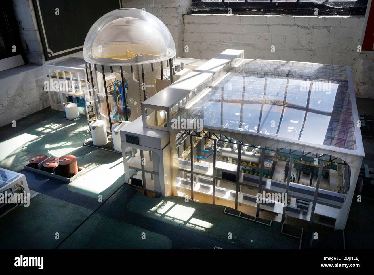 modello di centrale nucleare leiston suffolk inghilterra Foto Stock