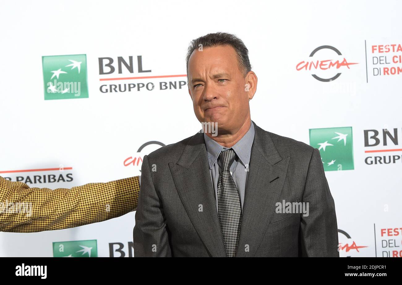 L'attore statunitense Tom Hanks partecipa a una fotocellula durante l'11° Festival del Film di Roma il 13 ottobre 2016 a Roma. Foto di Eric Vandeville/ABACAPRESS.COM Foto Stock