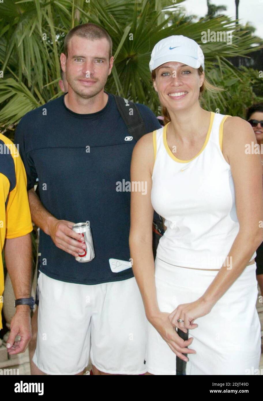 Il Chris Evert/Raymond James Pro-Celebrity Tennis Classic giorno uno: Chrissie & Friends Pro-Am Tra le celebrità figuravano Jon Lovitz, Scott Foley, Chris carter, Frederique, Alan Thicke e vince Spadea. Boca Raton Resort, FL 11/3/06 Foto Stock