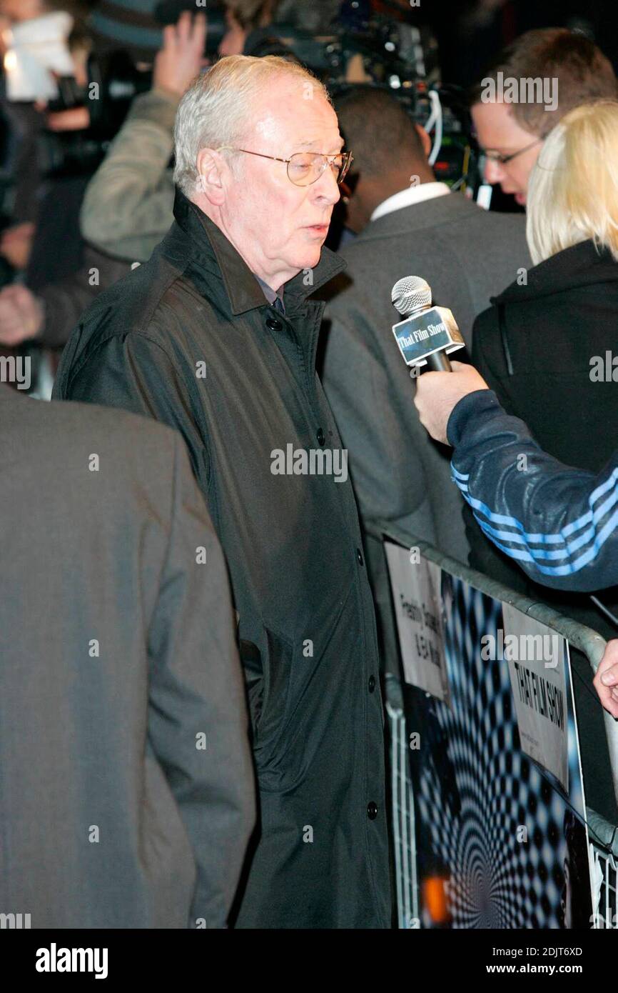 Michaedl Caine partecipa alla prima cinematografica londinese di "The Prestige" UK 11/05/2006 Foto Stock