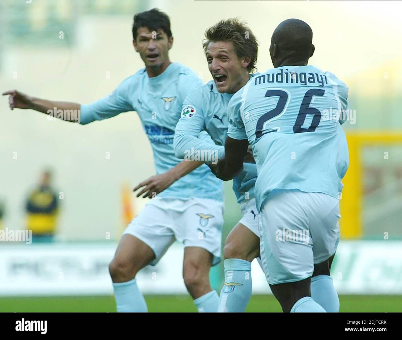 Calcio Italiano S.S. Lazio-Ascoli, Stagione 2006-2007 allo Stadio Olimpico. Roma, Italia 11/26/2006. Foto Stock