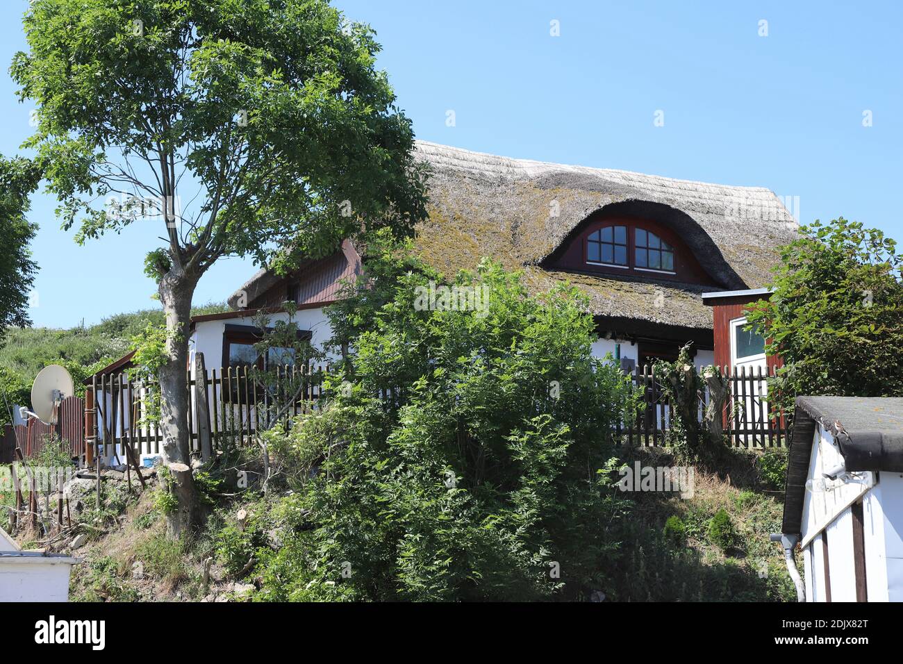 Germania, Mar Baltico, Meclemburgo-Pomerania occidentale, isola Rügen, villaggio di pescatori Vitt, Foto Stock