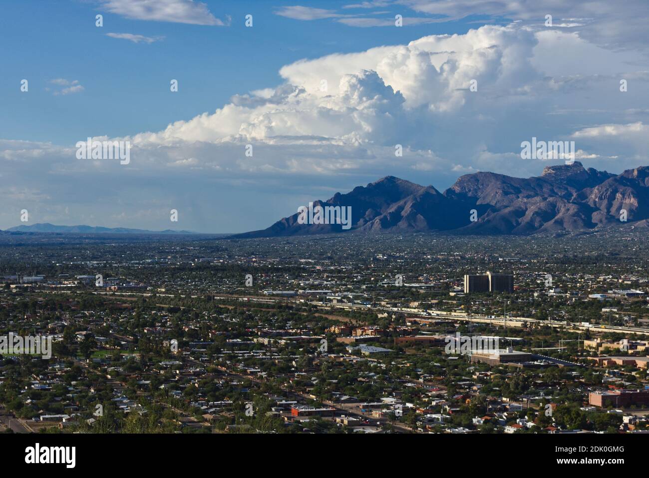 Panoramica del centro di Tucson Foto Stock