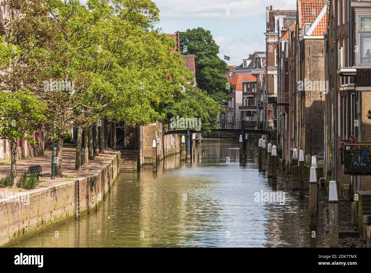 Ein Tag in Olanda: Sonnenaufgang im Polder, Citywalk a Dordrecht. Foto Stock