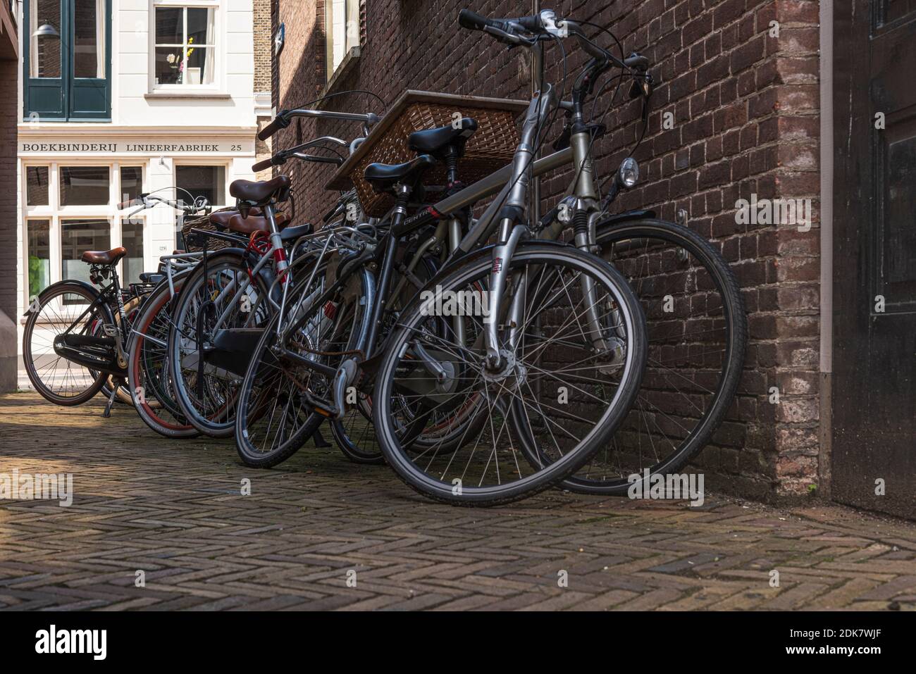 Ein Tag in Olanda: Sonnenaufgang im Polder, Citywalk a Dordrecht. Foto Stock