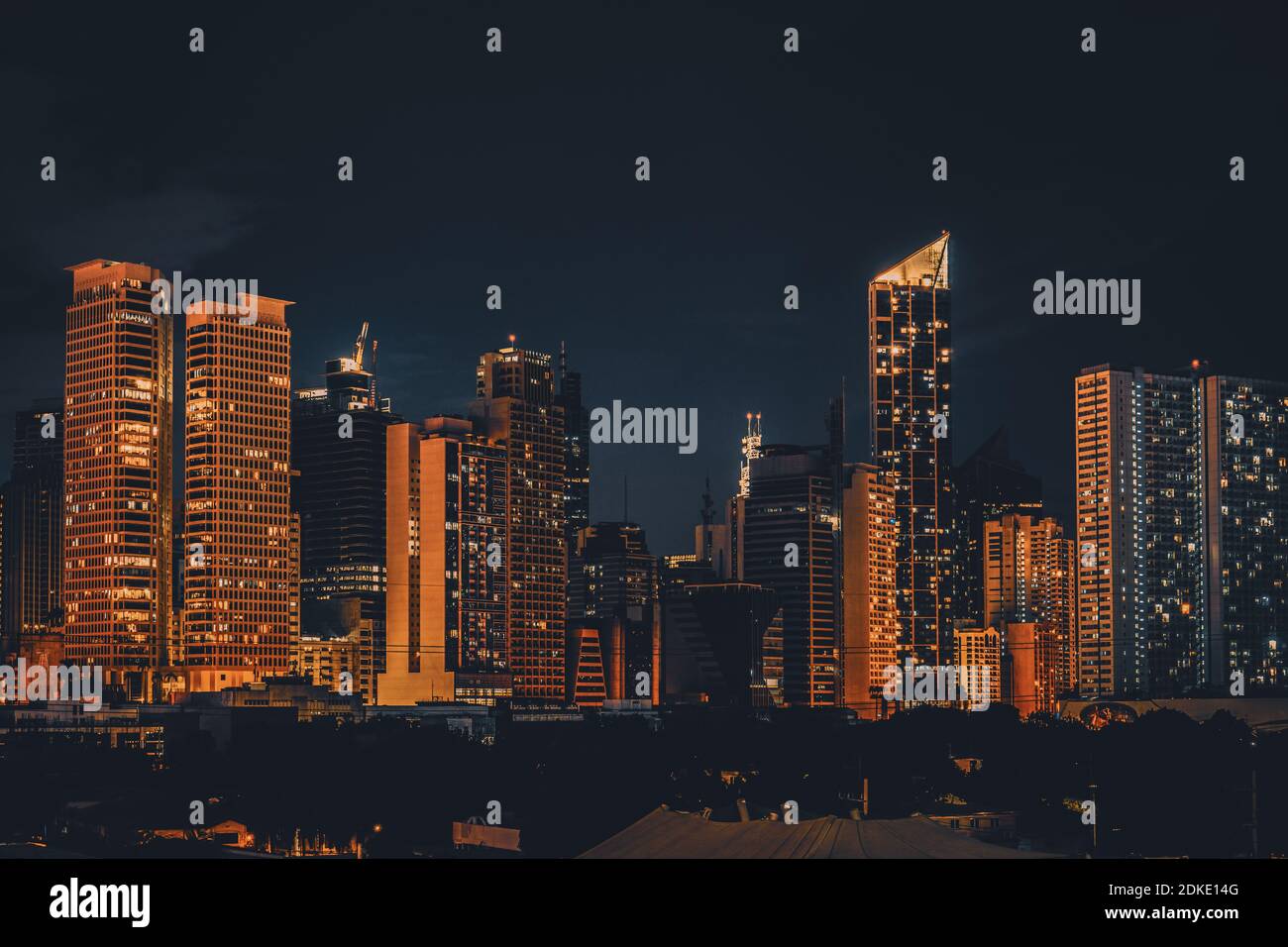 Lo Skyline di Makati Foto Stock