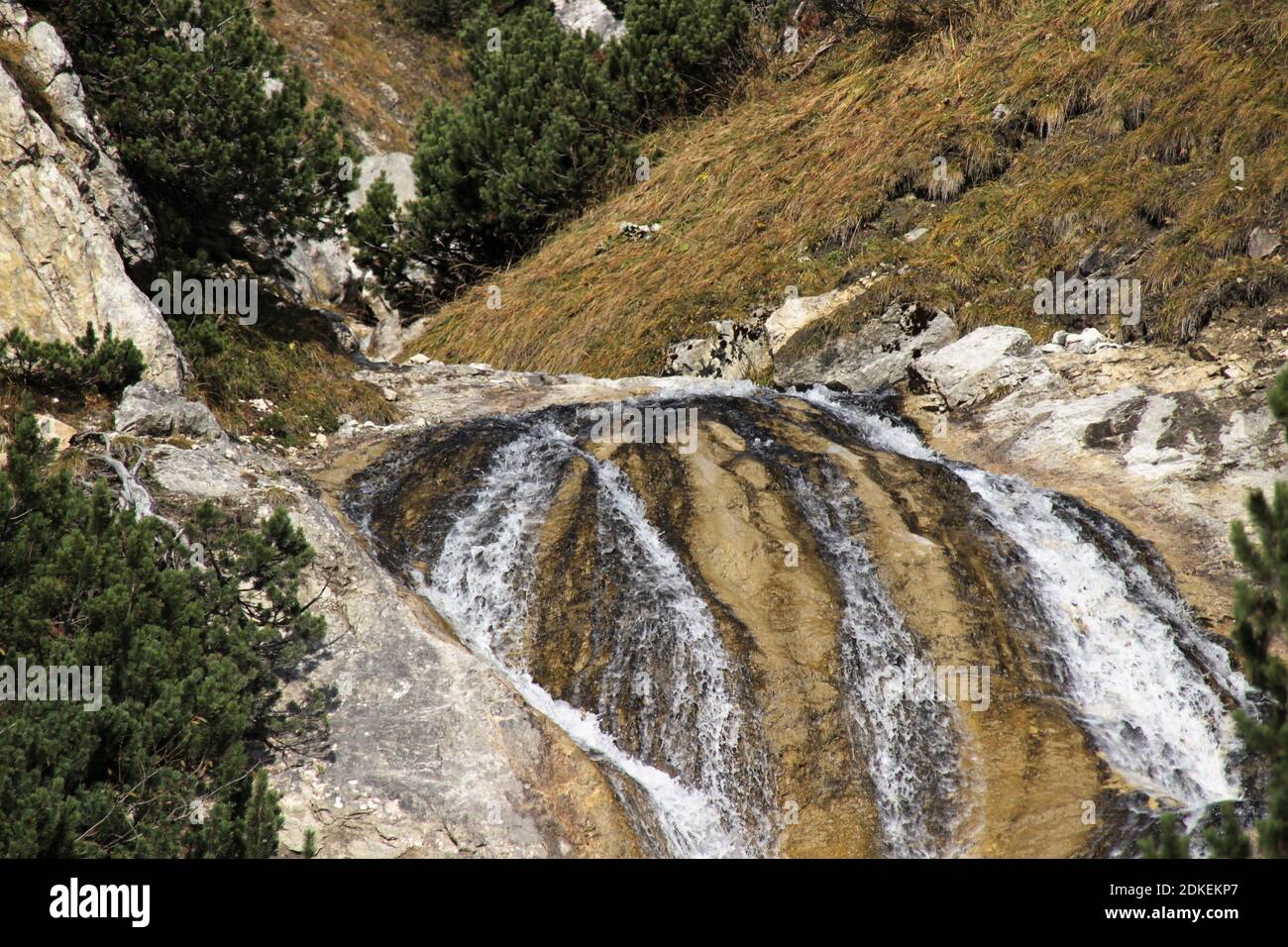 Europa, Österreich, Tirol, Leutasch, Leutasch tal, Gaistal, Ludwig Ganghofer, Spätherbst, Estate Indiana, Traumhaft, Herbst, Weg zum Steinern Hüttl (1925 metri) Foto Stock