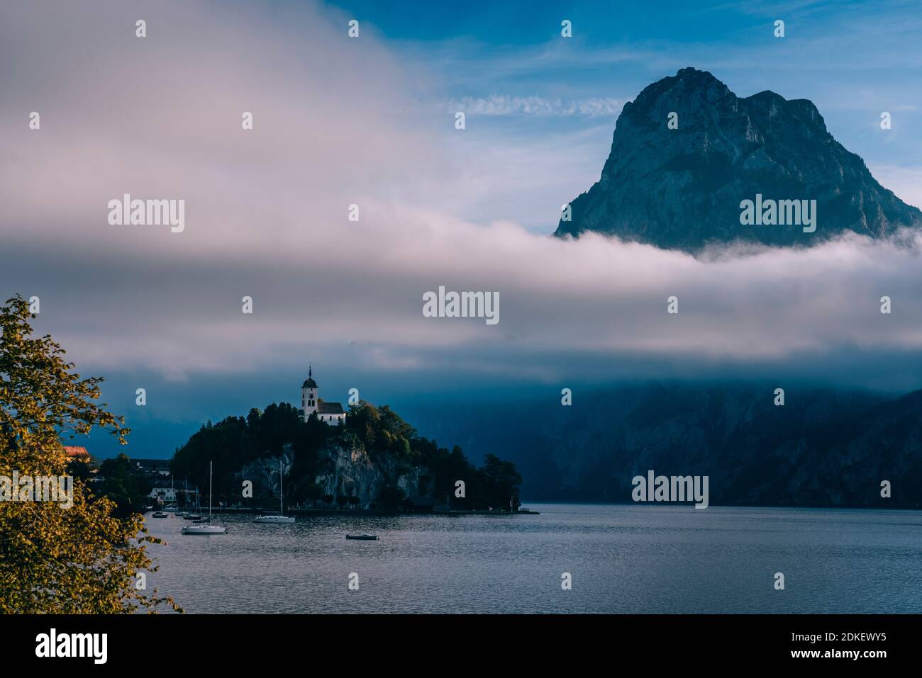 Austria, Austria superiore, Salzkammergut, Traunviertel, Traunsee, Traunstein, Traunkirchen, Johannesberg, Johannesbergkapelle, Foto Stock