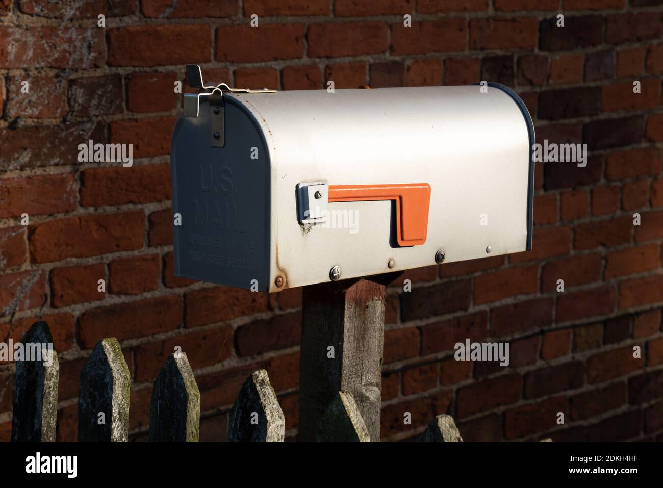 Letterbox argento, stile USA, cassetta postale americana, metallo