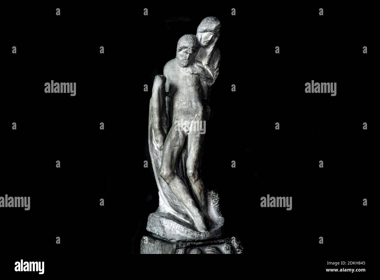 Rinascimento italiano Michelangelo Buonarroti. 1475 - 1564 . Pietà Rodanini. 1552 - 1564. scultura in marmo. altezza cm 195. Foto Stock