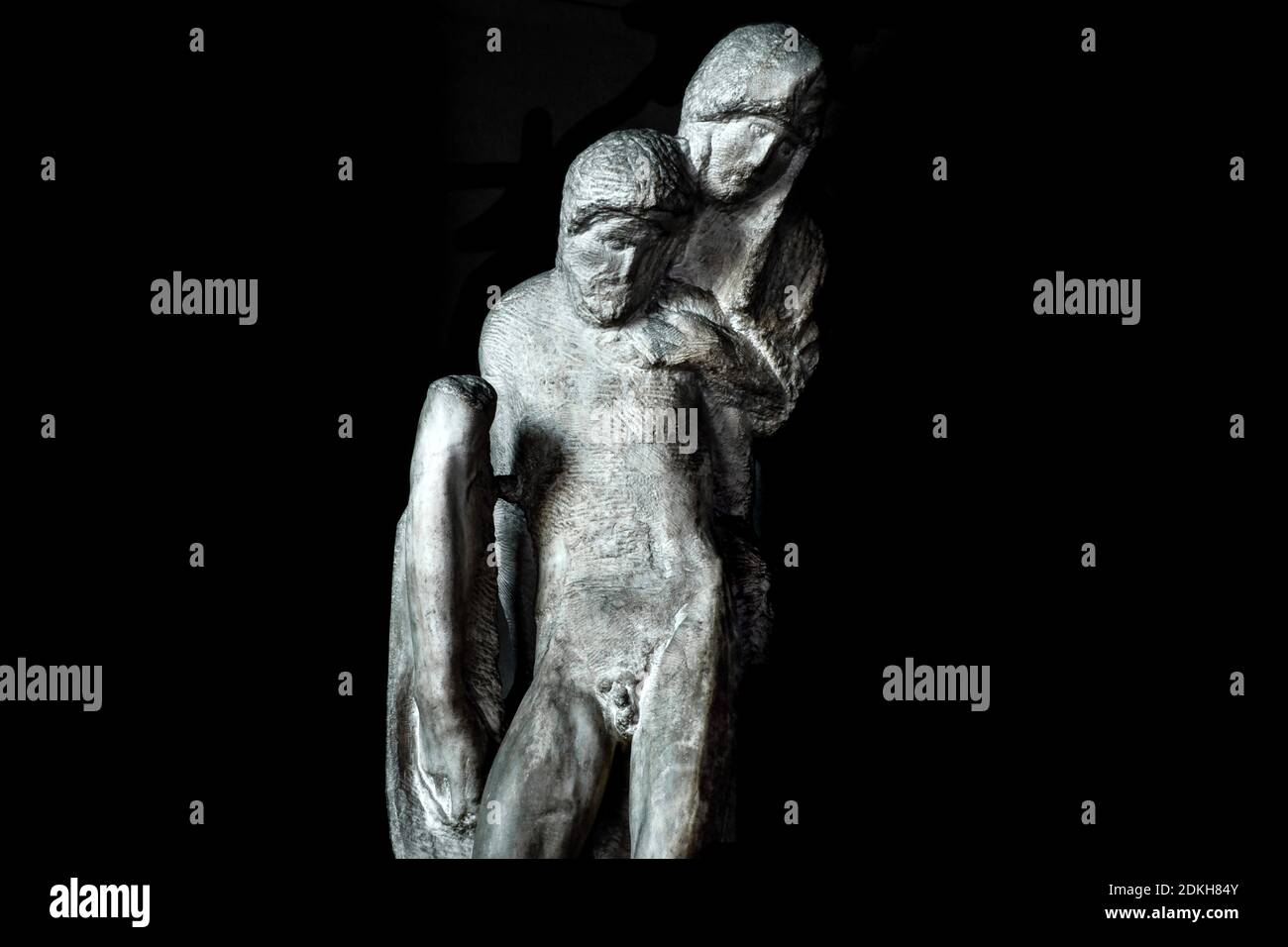 Rinascimento italiano Michelangelo Buonarroti. 1475 - 1564 . Pietà Rodanini. 1552 - 1564. scultura in marmo. altezza cm 195. Foto Stock