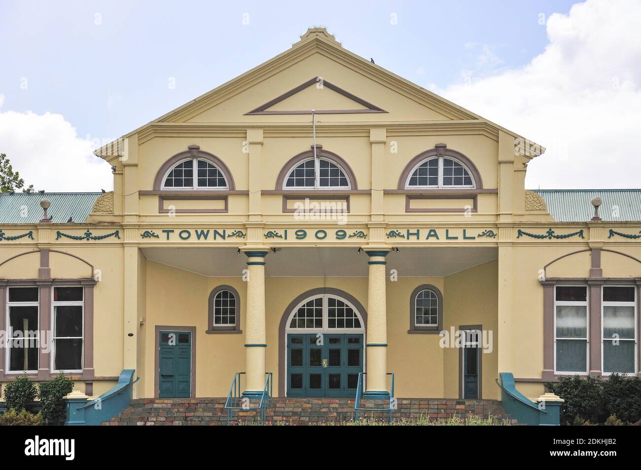 Cambridge Town Hall Building, Victoria Street, Cambridge, regione di Waikato, Isola del nord, Nuova Zelanda Foto Stock